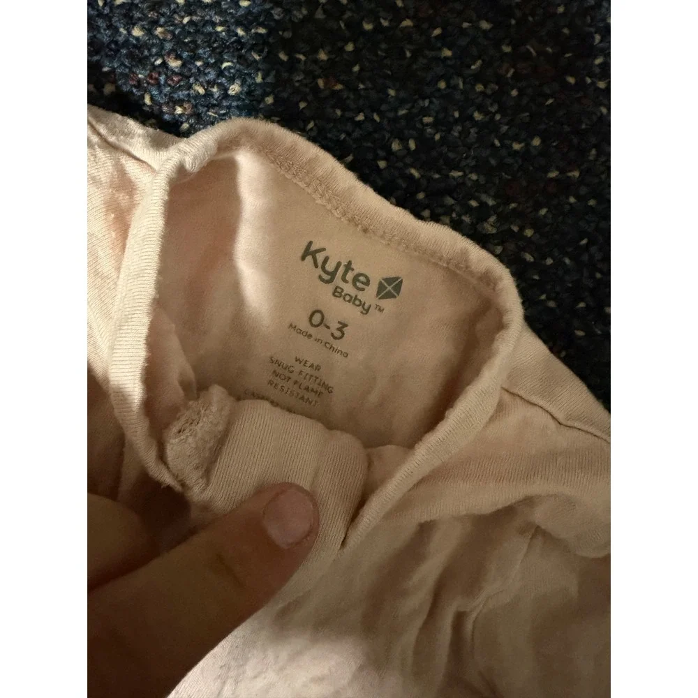 Kyte Baby Bamboo Footie Sleeper Blush Pink 0-3 Months Two Way Zip Pajamas